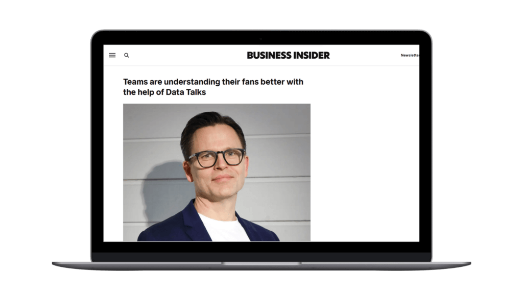 Stefan Lavén, CEO and Founder of Data Talks on the cover of Business Insider